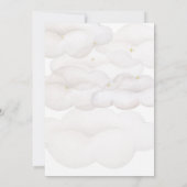 ベビーストークとバルーン赤ちゃんシャワー 招待状 (裏面)