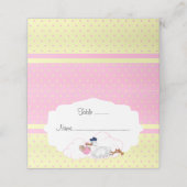 ベビーストークベビーガールベビーシャワー プレイスカード (外部開封)