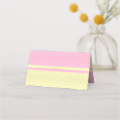 ベビーストークベビーガールベビーシャワー プレイスカード (裏面)