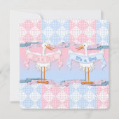 ベビーストークベビー性リビール 招待状 (正面)