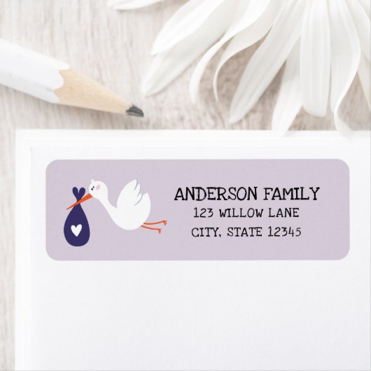 ベビーストーク差出人住所 ラベル (インサイチュ)