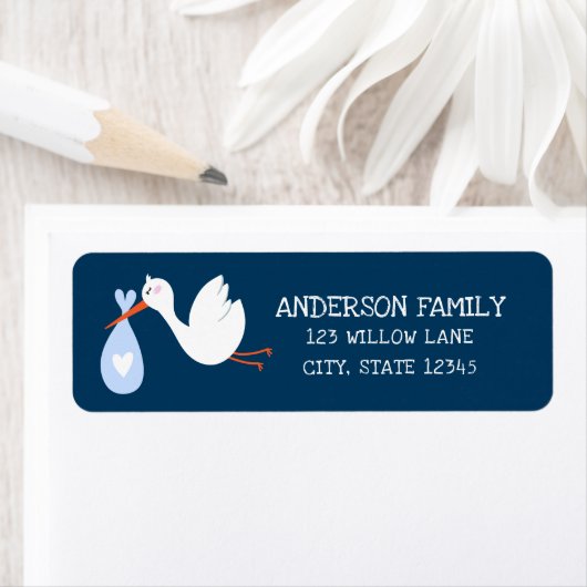 ベビーストーク差出人住所 ラベル (インサイチュ)