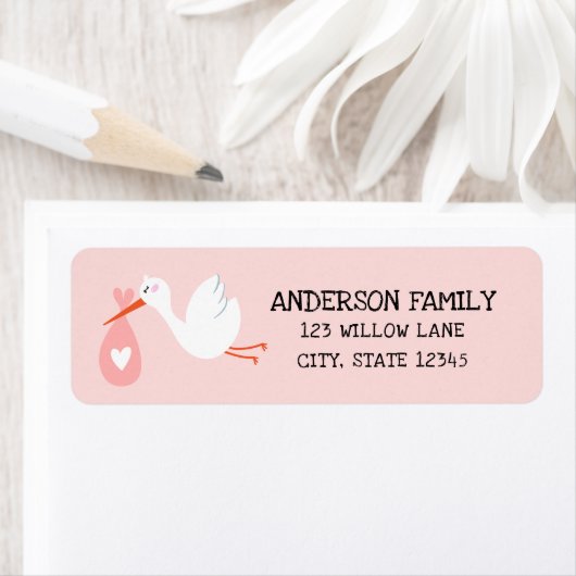 ベビーストーク差出人住所 ラベル (インサイチュ)