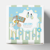 ベビーストーク男の赤ちゃんシャワー フェイバーボックス (上部)