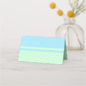 ベビーストーク男の赤ちゃんベビーシャワー プレイスカード (裏面)