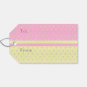 ベビーストーク赤ちゃん女の子ベビーシャワーありがとう ギフトタグ (裏面横)