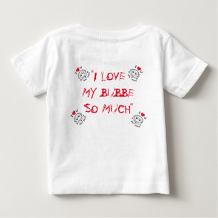 ベビースナップボトム私は私のBUBBEユダヤ人のベビー ベビーTシャツ