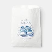 ベビースニーカー赤ちゃんシャワー、男の子シャワー フェイバーバッグ (正面)