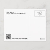 ベビースパローデジタルウォーター色 ポストカード (裏面)