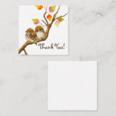 ベビースパロー鳥サンキューノートカード ノートカード (正面/裏面)