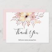 ベビースプリンクフローラベビーシャワーサンキューカード サンキューカード (正面/裏面)