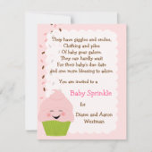 ベビースプリンクルインピンクス招待状 招待状 (正面)