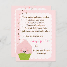 ベビースプリンクルインピンクス招待状 招待状