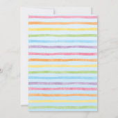 ベビースプリンクルズパステルレインボーベイビーシャワーインヴィタティ 招待状 (裏面)