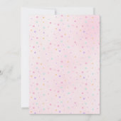 ベビースプリンクルパステルレインボーベビーシャワー 招待状 (裏面)