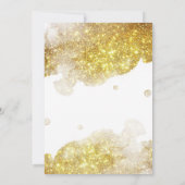 ベビースプリンクルベイビーシャワー ゴールド招待状 招待状 (裏面)