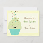 ベビースプリンクル招待状インラ男女兼用イト 招待状 (正面)