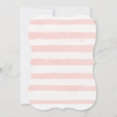 ベビースプリンクル招待状ガールピンク金ゴールドホワイト 招待状 (裏面)