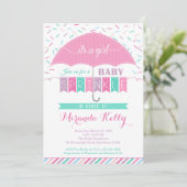 ベビースプリンクル招待状/傘招待状 招待状 (スタンド正面)