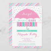 ベビースプリンクル招待状/傘招待状 招待状 (正面/裏面)