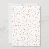 ベビースプリンクル 男女兼用 スプリンクル コンフェッティ 招待状 (裏面)