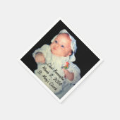 ベビースペシャルの写真に洗礼を施すこと スタンダードカクテルナプキン (角)