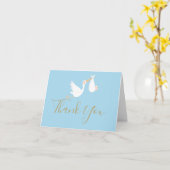 ベビースペシャルデリバリストークサンキューブルー カード (黄色い花)