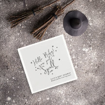 ベビースペルハロウィンニュートラルベビーシャワー紙