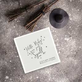 ベビースペルハロウィンニュートラルベビーシャワー紙 スタンダードカクテルナプキン