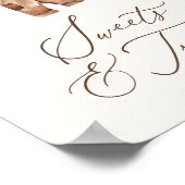 ベビースポーツボーイベビーシャワー菓子とお菓子 ポスター (角)