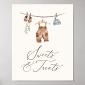 ベビースポーツボーイベビーシャワー菓子とお菓子 ポスター (正面)