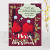 ベビースルカタ最高のーフレンズおもしろいクリスマス カード (黄色い花)