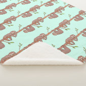 ベビースロぶら下がったスのツリーパターン シェルパブランケット (3/4)