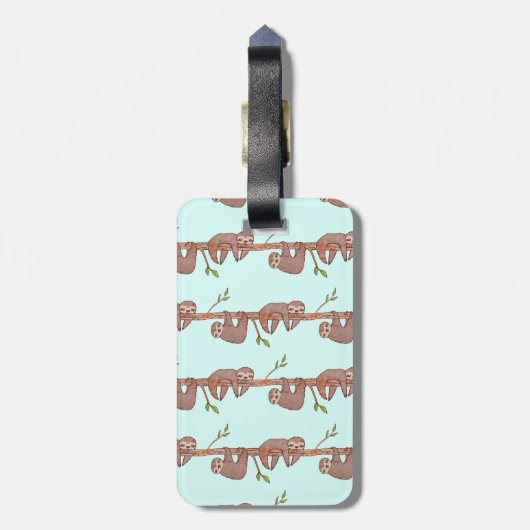 ベビースロぶら下がったスのツリーパターン ラゲッジタグ (裏面縦)