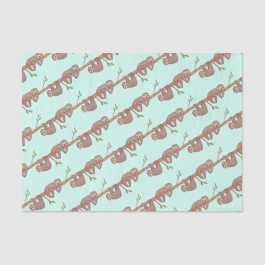 ベビースロぶら下がったスのツリーパターン 薄葉紙 (正面)