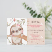 ベビースロッスオンツリー誕生日 招待状 (スタンド正面)