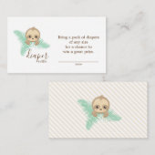 ベビースロッ男女兼用スおむつラッフルチケット エンクロージャーカード (正面/裏面)