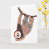 ベビースロースグルーミング自体 カード (黄色い花)