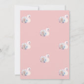 ベビースワンフラワークラウンスターベビーシャワー 招待状 (裏面)