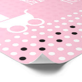 ベビースワーカー付きベビーシャワー歓迎ポスター ポスター (角)