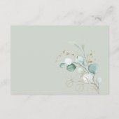 ベビースワ葉ーのBoho Eucalyptus Books エンクロージャーカード (裏面)