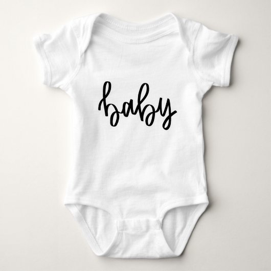 ベビースーツ女の子または男の子03ヶ月から18ヶ月。 ベビーボディスーツ (正面)