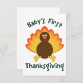 ベビース·ファースト·サンクシビング サンキューカード (正面/裏面)