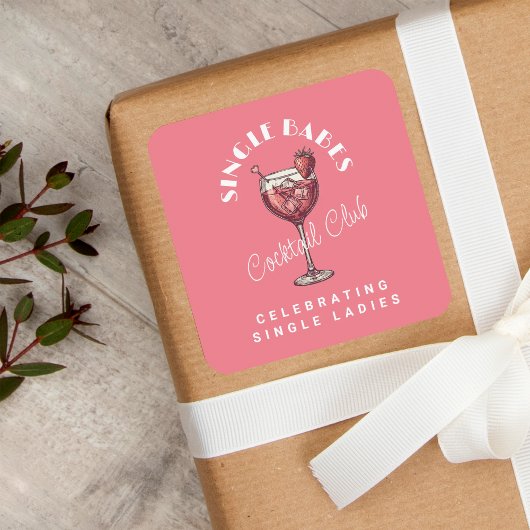 ベビーズピ独身のークルガールズナイト スクエアシール