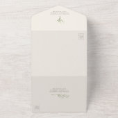 ベビーズブレスアメジストウェディングSVP オールインワン招待状 (外側)