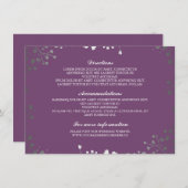 ベビーズブレスアメジスト結婚ズ詳細 エンクロージャーカード (正面/裏面)