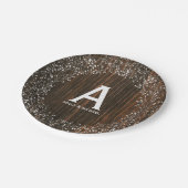 ベビーズブレスウインスパイアィードモノグラムのウ結婚ズ ペーパープレート (アングル)