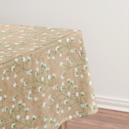 ベビーズブレスウォーターカラーバプテスマ結婚ス テーブルクロス (インサイチュ)