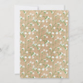 ベビーズブレスウォーターカラーフローラボホベイビーシャワー 招待状 (裏面)