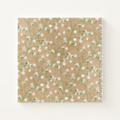 ベビーズブレスウォーターカラーフローラ結婚ズゲストブック ノートブック (裏面)